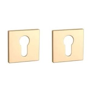 Aprile | Prestige Profielcilinder rozet | 52x52x5mm | Goud gepolijst