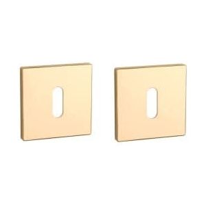Aprile | Prestige Sleutelrozet | 52x52x5mm | Vierkant | Goud gepolijst