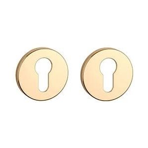 Aprile Comfort Profielcilinder rozet 7mm Ø53mm goud gepolijst PVD Rozetten
