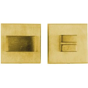 Hdd Pro WC Garnituur Square 48 Mm Mat Messing Gepolijst