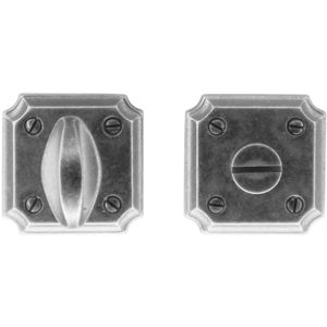 Hdd Pro WC Garnituur Square Retro 50 Mm Old Silver