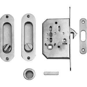 HDD Pro Schuifdeurkom Inkapschelp Fra Ovaal Slot Inox Look