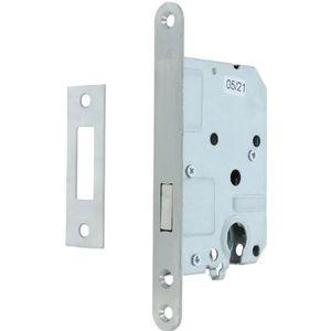 Dulimex Woningbouw Kastslot euro cilinder ronde voorplaat RVS PC55