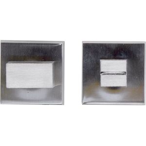 Hdd Pro WC Garnituur Square 48 Mm Inox Look Tige 120 Mm
