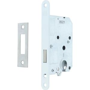 Dulimex Woningbouw Kastslot euro cilinder ronde voorplaat wit PC55