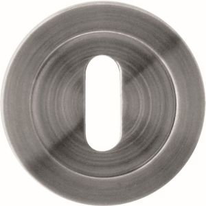 HDD Pro Sleutelplaatje Rond Draairozas Inox Look
