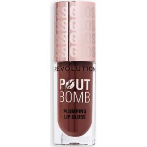 Revolution Beauty - Pout Bomb Plumping Gloss - Espresso Cool Nude