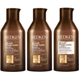 Redken All Soft Mega Curl Hydrating and Nourishing Shampoo Duo with Conditioner for Curly and Coily Hair