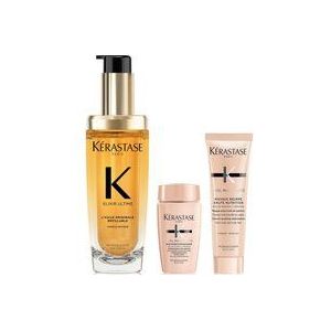 Kérastase Elixir Ultime L'Huile Originale Hair Oil 75ml with Mini Deluxe Curl Manifesto Shampoo 30ml and Mask 30ml Duo