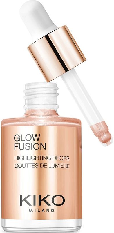 KIKO Milano Glow Fusion Highlighting Drops 02, Vloeibare Gezichtshighlighter Met Metallic Finish