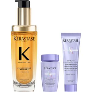 Kérastase - Elixir Ultime L'Huile Originale - Haarolie - 75ml - Met Mini Deluxe Blond Absolu Shampoo 30ml en Conditioner 30ml