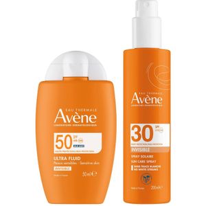 Avène Fluid Invisible and Sun Cream Bundle