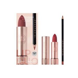 Anastasia Beverly Hills Fuller Looking and Sculpted Lip Duo Kit (Various Shades) - Sugar Plum Matte Lipstick & Raisin Lip Liner