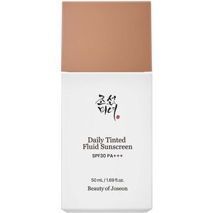 Zonnebrand - Getinte Vloeibare Crème - SPF 30 - Hydraterend - Transparante Dekking