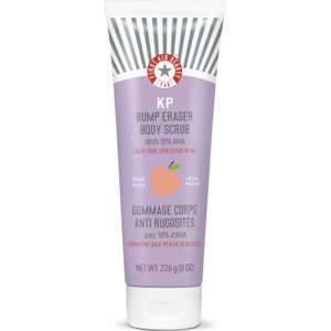 First Aid Beauty KP Bump Eraser Body Scrub w. 10% AHA 8oz - Peach