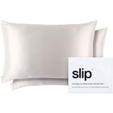 Kussensloop - Wit - Zuivere Zijde - 2 Stuks