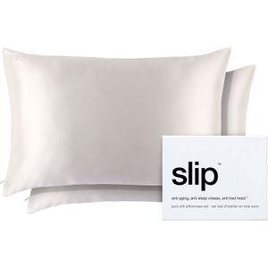 Kussensloop - Wit - Zuivere Zijde - 2 Stuks