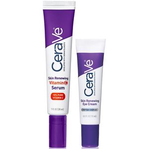 CeraVe - Skin Renewing Duo - Oogcrème - 30ml - 10% Pure Vitamin C Serum en 15ml Eye Cream met Peptide Complex