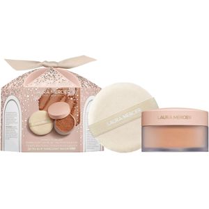 Laura Mercier Divinely Flawless Ultra-Blur Translucent Loose Setting Powder and Puff 20g (Various Shades) - Medium-Deep