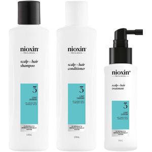NIOXIN Scalp and Hair Thickening System 3 for Coloured Dry and Damaged Hair with Light Thinning Trial Kit