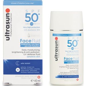 Ultrasun - SPF 50+ - Gezichtsvloeistof Tegen Vervuiling - 40 ml
