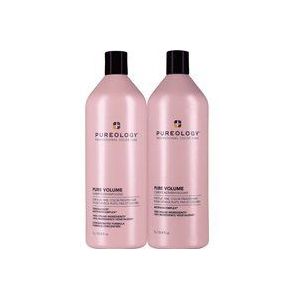 Pureology Pure Volume Shampoo and Conditioner Routine For Flat, Fine, Colour Treated Hair 1000ml