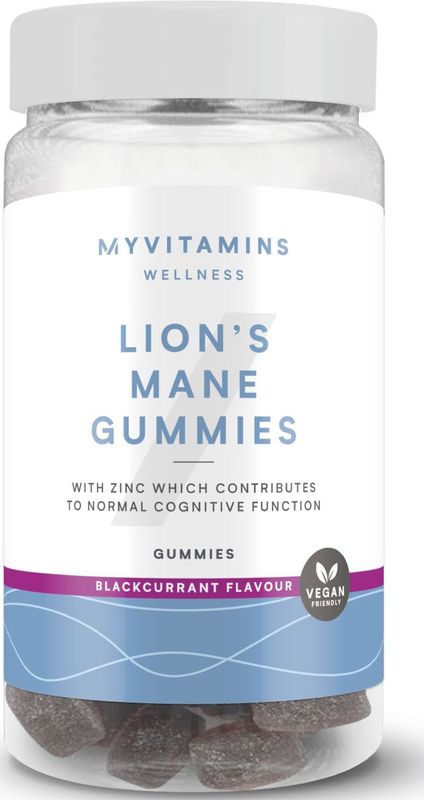 Paddenstoelengummies - 60 Gummies - Lion's Mane - Blackcurrant