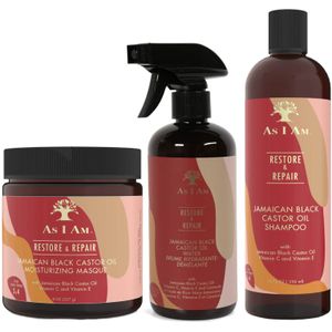 As I Am Jamaican Black Castor Oil - Moisture Fix Bundle