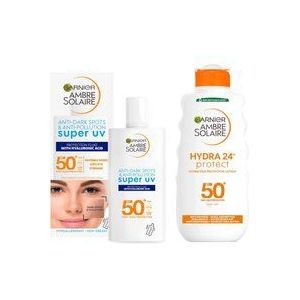 Garnier Ambre Solaire Face and Body SPF50 Bundle