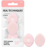 Real Techniques - Mini Miracle Powder Puff Trio - 3 Stuks - Poedersponsjes