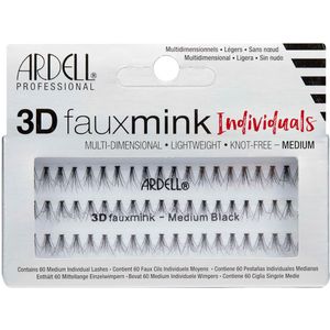 Ardell - Faux Mink 3D Individuals - Medium - Nepwimpers - Set van 60 plukjes