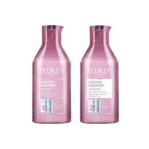 Redken Volume Injection Shampoo 300ml and Volume Injection Conditioner 250ml Duo