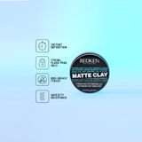 Redken Rough Clay Matte Texturizer - Wax - 50 ml