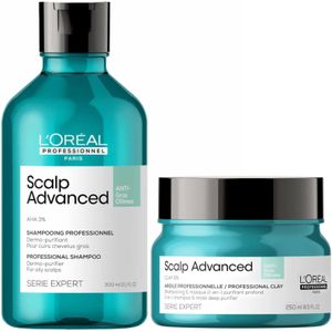L'Oréal Professionnel Serié Expert Scalp Advanced Anti-Oiliness Hair Shampoo and Mask Duo