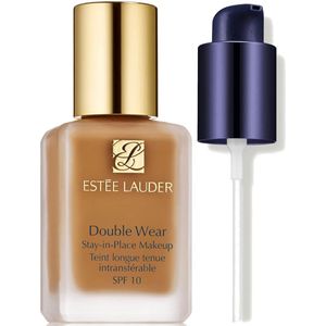 Estee Luader Double Wear Stay-in-Place Makeup With Makeup Pump Bundle (Various Shades) - 4C3 Softan