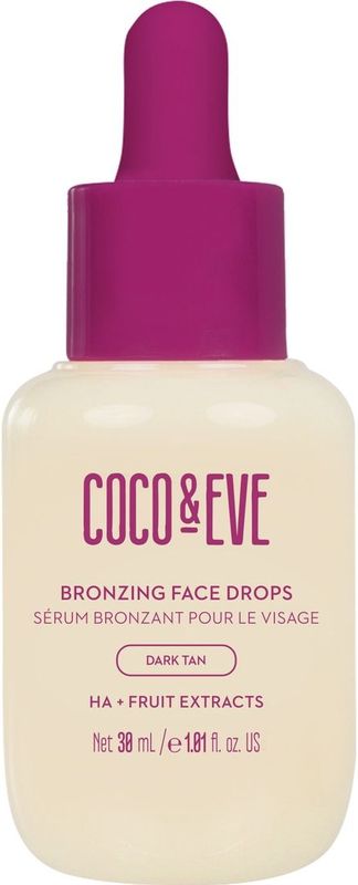 Coco & Eve - Bronzing Face Drops - Dark Tan - 30ml