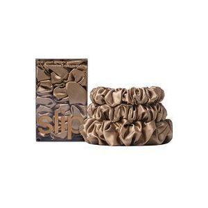 Slip Pure Silk Back To Basics Assorted Scrunchie Set (Various Colours) - Light brown