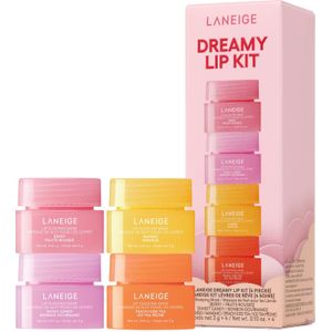 LANEIGE - Dreamy Lippenkit - Set van 4 Mini Lip Sleeping Masks - Berry Mango Sweet Candy Peach Iced Tea