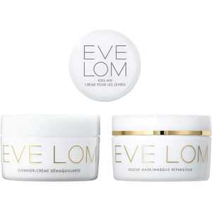 Eve Lom Cleanser, Rescue Mask & Kiss Mix Lip Protect Trio