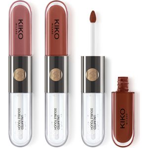Kiko Milano - Unlimited Double Touch - Lippenset - 3 Kleuren - Vloeibare Lipsticks