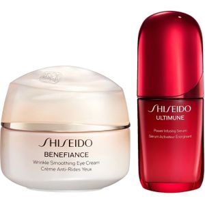 Shiseido Ultimune Power Infusing Serum & Benefiance Wrinkle Smoothing Eye Cream Bundle