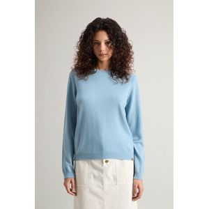 Woolrich Dames Trui van zuiver kasjmier met boothals Blauw Grootte M