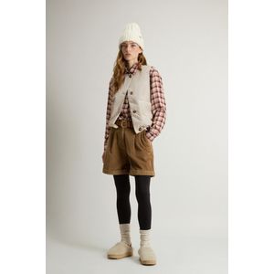 Woolrich dames Bodywarmer van nylon met ronde hals Wit Grootte S
