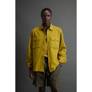 Woolrich Heren Achteraf geverfd overhemd van puur Ripstop katoen by Todd Snyder Geel Grootte M