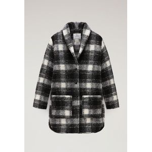 Woolrich dames Gentry vest van wolmix met ruitpatroon Zwart Grootte L