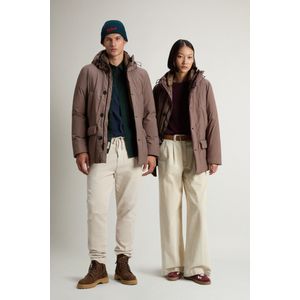 Woolrich unisex Cloud Arctic Parka met capuchon Bruin Grootte XXS