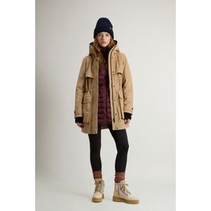 Woolrich dames 3-in-1-Parka van drielaags corduroy Beige Grootte L