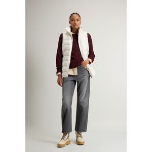 Woolrich dames Gewatteerde Shirley-bodywarmer van microvezel Wit Grootte S