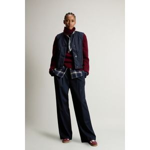 Woolrich dames Bodywarmer van nylon met ronde hals Blauw Grootte L