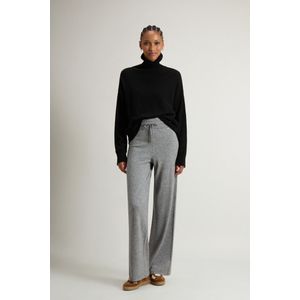 Woolrich dames Wide-leg broek van een mix van scheerwol en kasjmier Grey Grootte L